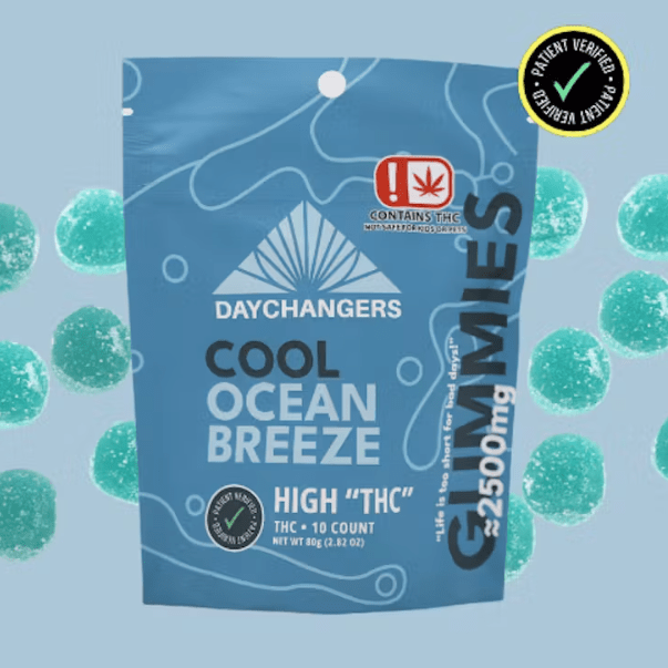 2500mg THC Gummy - Cool Ocean Breeze