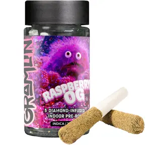 Gramlin - Raspberry OG Infused Pre-Rolls - 5ct
