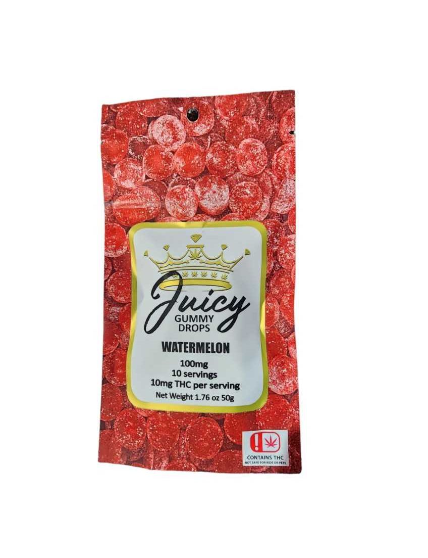 Juicy Watermelon 100mg-10 count Gummy Drops