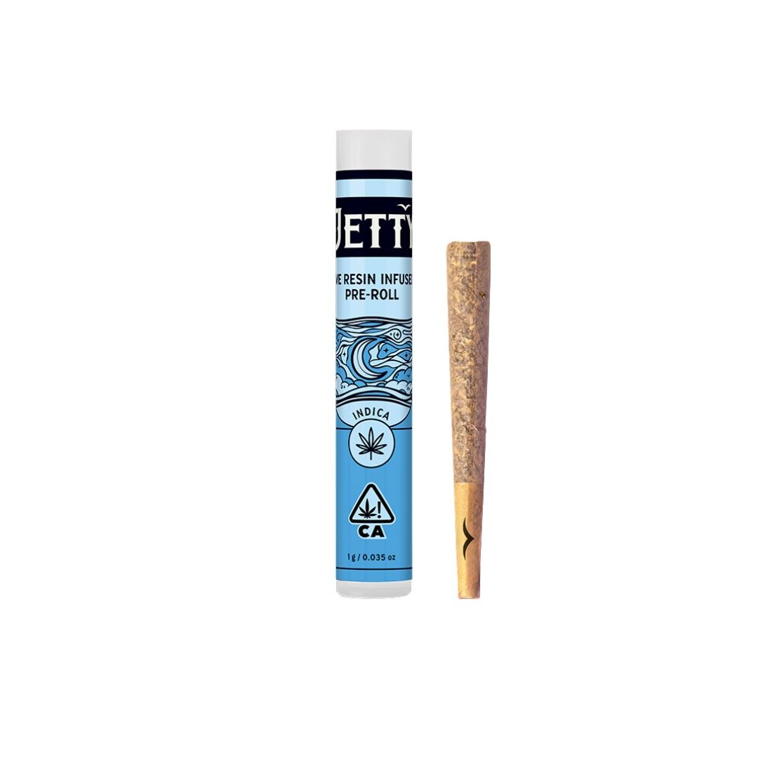 Jetty Live Resin Infused Pre-Roll Hash Burger x Grape Gas 1g
