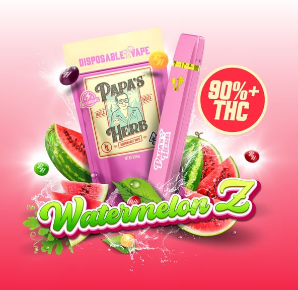 Papa's Herb - 1g Watermelon Z Disposable Vape Cartridge 1g
