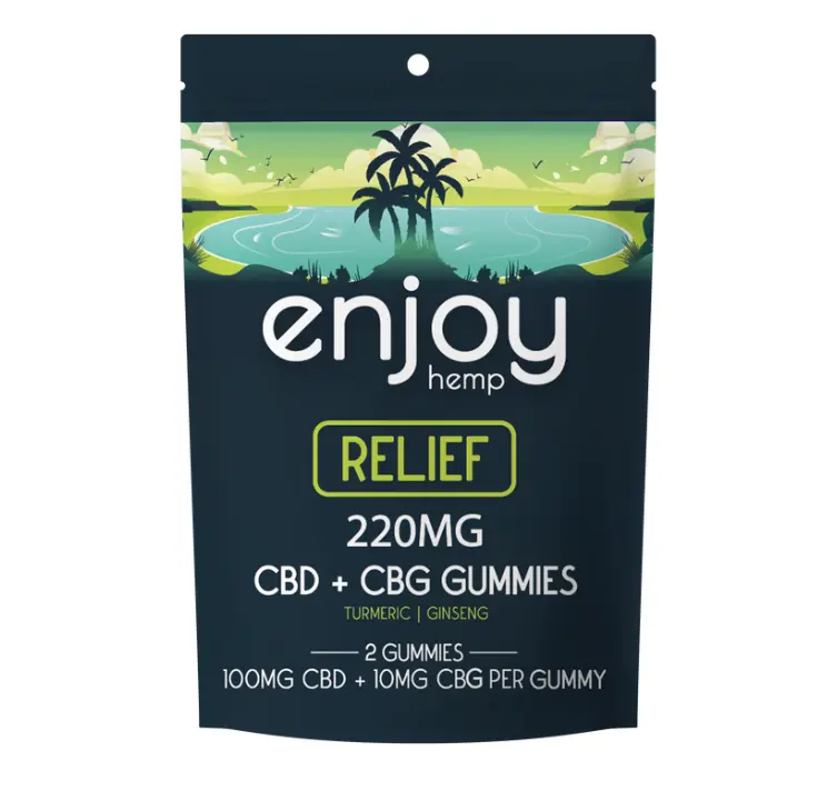 Enjoy CBD + CBG Relief Gummies, 2ct