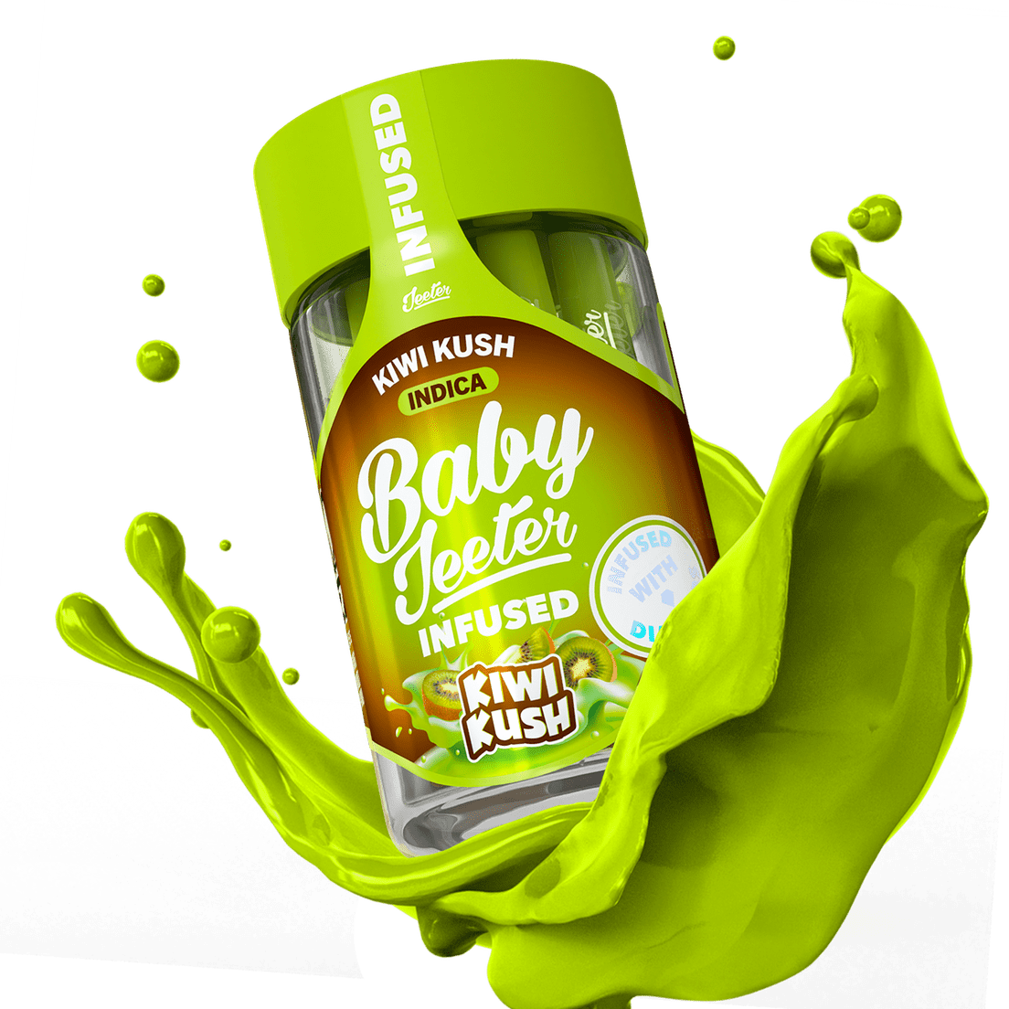 BABY JEETER - (x5) .5g Prerolls - 2.5g - Kiwi Kush