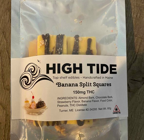 150mg High Tide Banana Split Squares