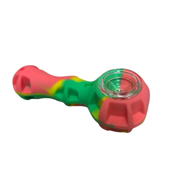 4" Rasta Swirl Pipe
