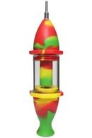 BD#7" Silicone Nectar Collector with Glass Tube and Titanium Nail