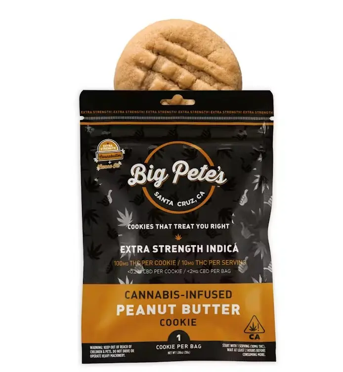 Big Pete's Peanut Butter Cookie Extra Strength Indica 100mg