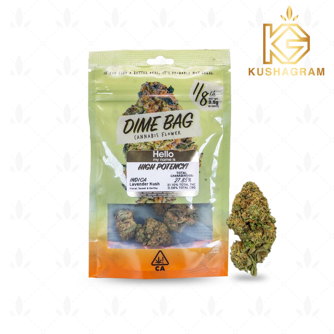 Dime Bag - Lavender Kush 3.50g