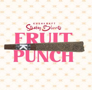 1 x 1g Shatter Infused Sativa Blunt Fruit Punch by KushKraft