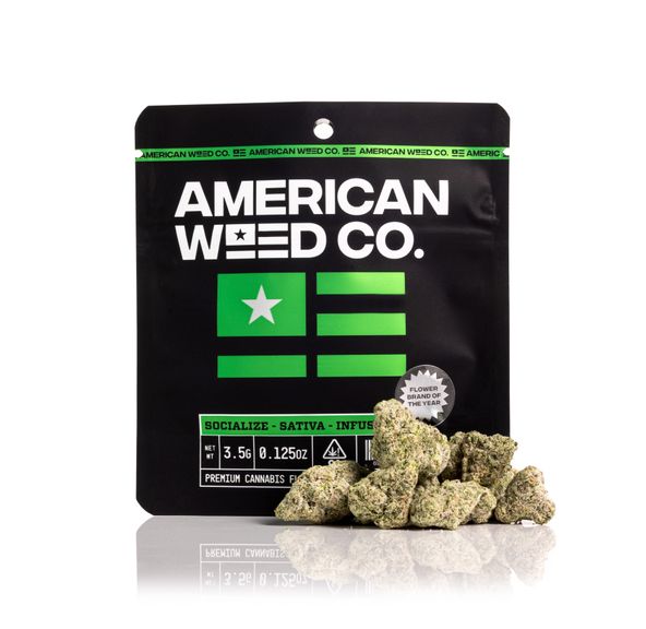 American Weed Co. Infused Flower Lemon Cherry Gelato 3.5g