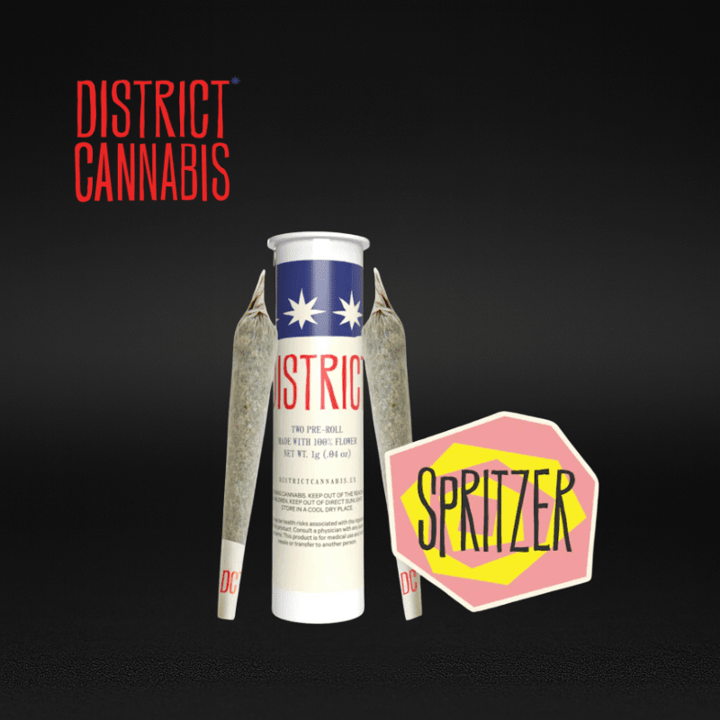 District Cannabis | Spritzer | Pre-roll | Hybrid | 0.5g Each, 2-Pack (1g Total)