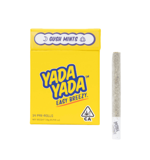 14 Pack Gush Mints Pre Rolls (0.5g each) - YADA YADA