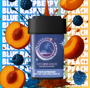 (Easy Day) Blue Raspberry & Peach 10x10mg Gummies