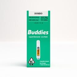 Buddies - Dosido - Liquid Diamonds - Indica - Live Resin - Cartridge - [1g]