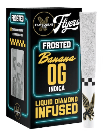 [Claybourne Co.] Frosted Flyers 5 Pack Prerolls - 2.5g - Banana OG (I)