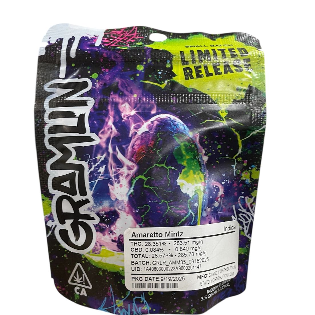 Gramlin Limited Release - Amaretto Mintz Indoor 3.5g
