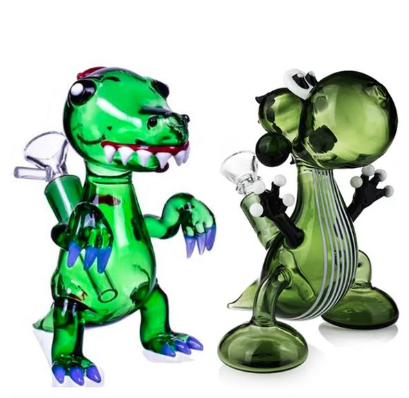 10" Glass Bong, Little Dinosaur, various colors