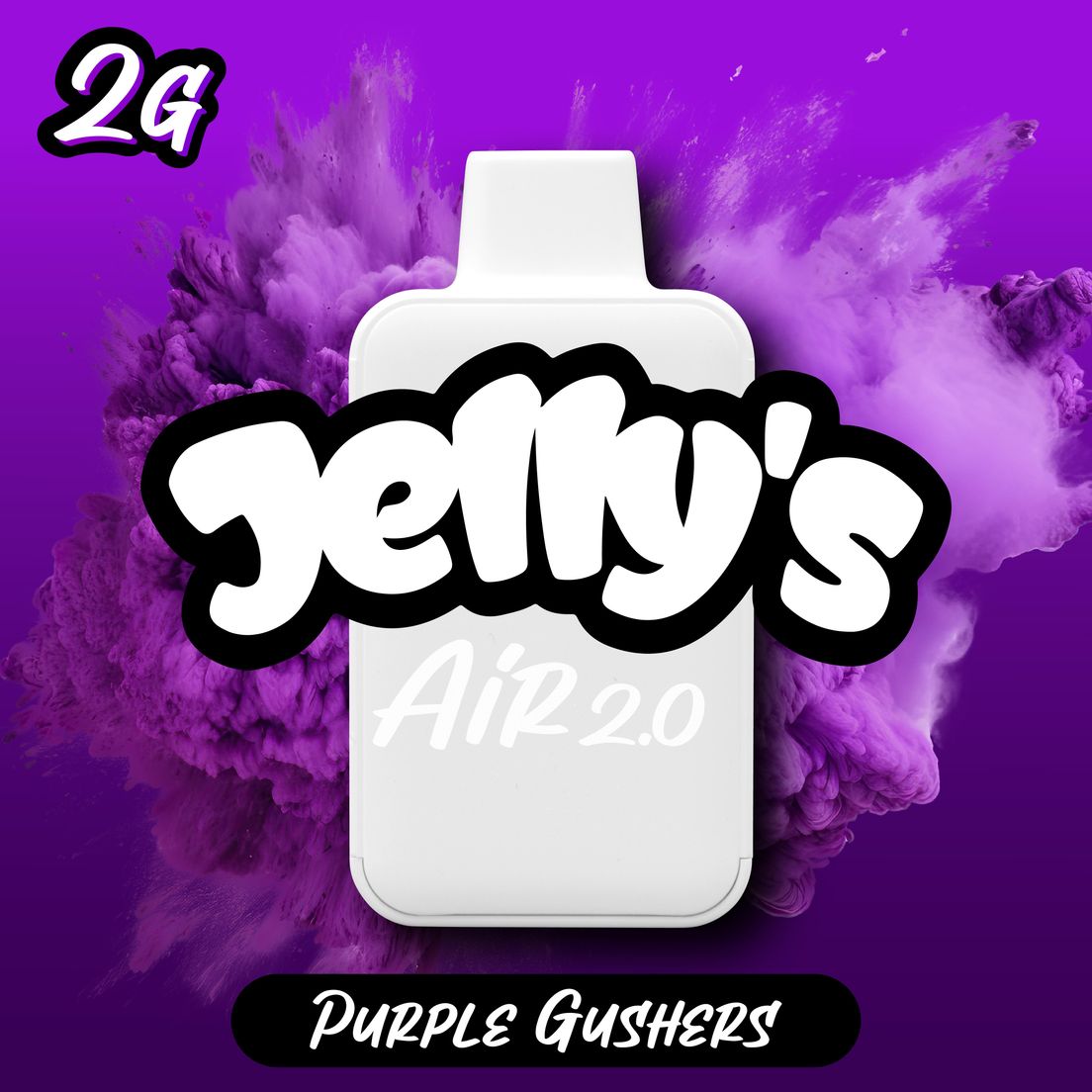 JELLY'S 2G PURPLE GUSHERS DISPOSABLE VAPE