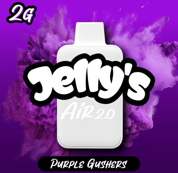 JELLY'S 2G PURPLE GUSHERS DISPOSABLE VAPE