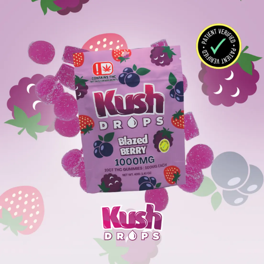 Blazed Berry Kush Drops 1000mg