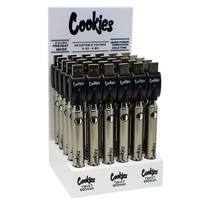 510 Silver/Red Cookies Twist 900 Mah Battery