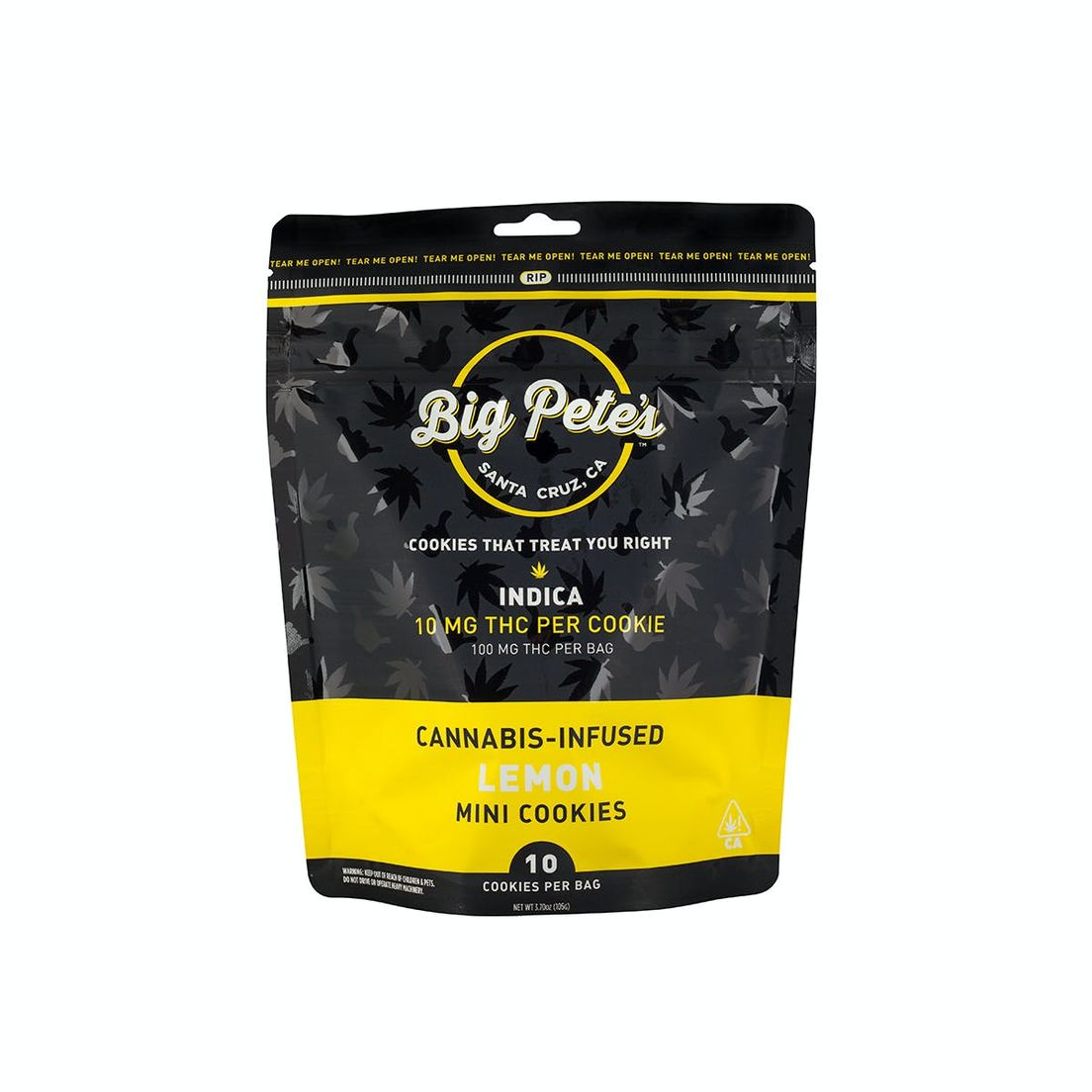 [Big Petes Treats] THC Cookies - 100mg - Lemon (I)
