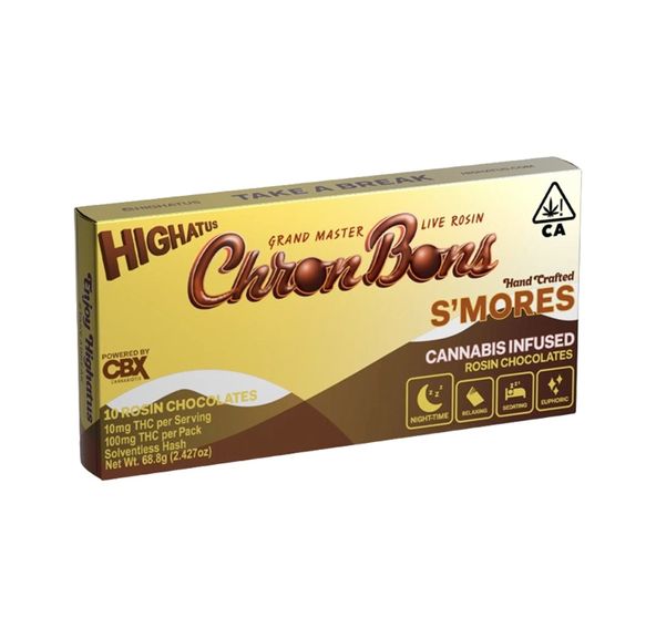 Highatus by CBX- Chron Bons S'mores Rosin Chocolates 100mg (I)