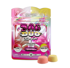 ABX | Gummies | 10pc | Dab Duos | Rosin | Exotic Lychee + Dragon Fruit