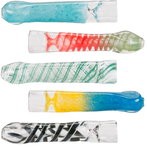 3" Glass Chillum Assorted Colors