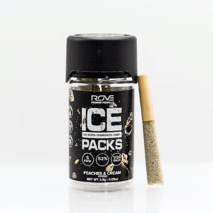 Ice Packs Rosin, Diamond, Hash Infused - 5pk | Peaches & Cream