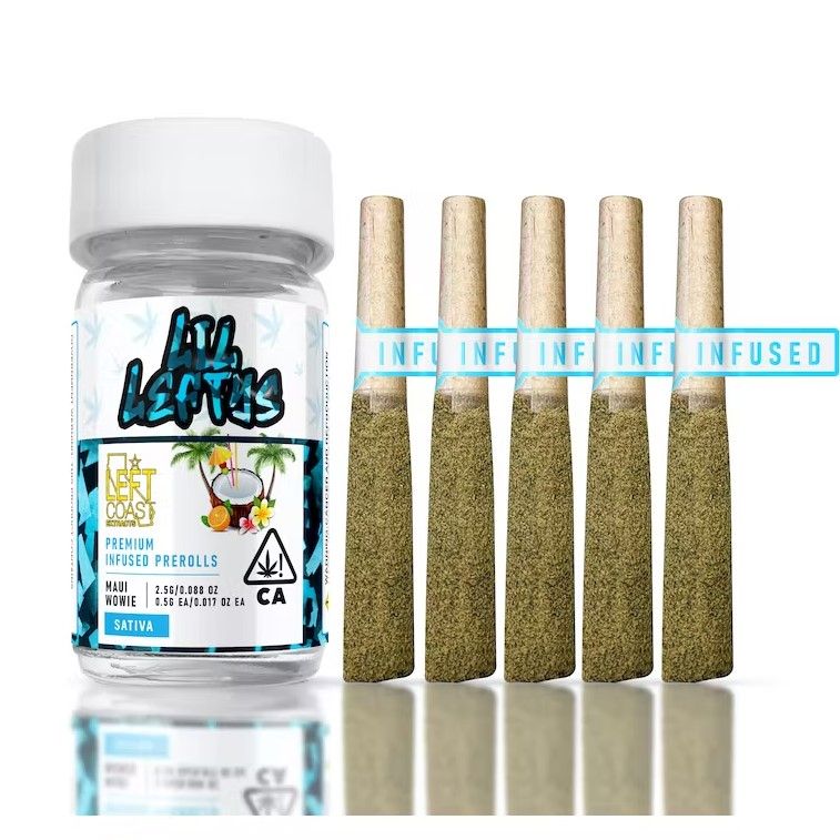 Lil Leftys  Infused Prerolls - Maui Wowie