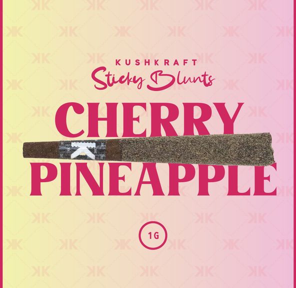 1 x 1g Shatter Infused Indica Blunt Pink Tar Cherry Pineapple by KushKraft