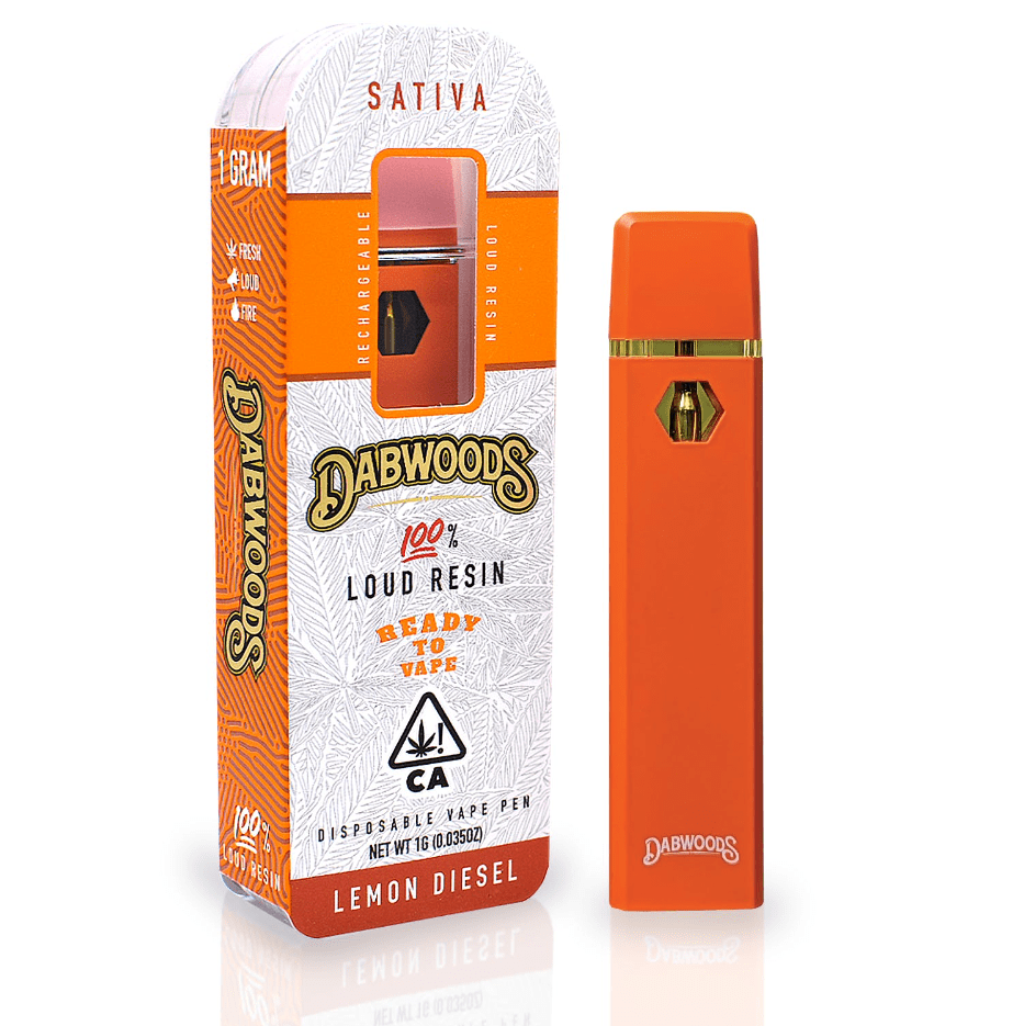 Dabwoods Live Resin Disposable Cartridge Lemon Diesel 1g