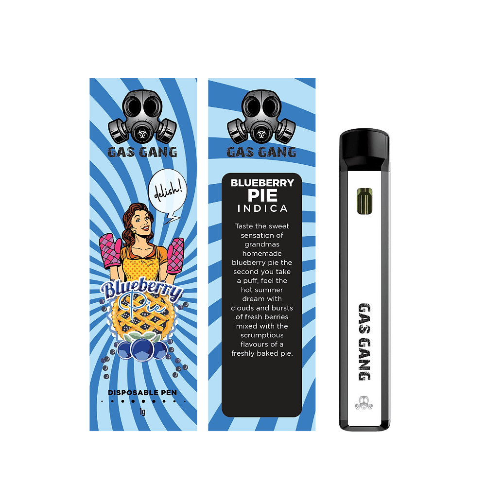 1G Gas Gang disposable vape pen - Blueberry Pie