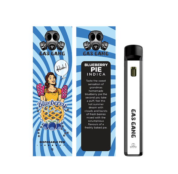 1G Gas Gang disposable vape pen - Blueberry Pie