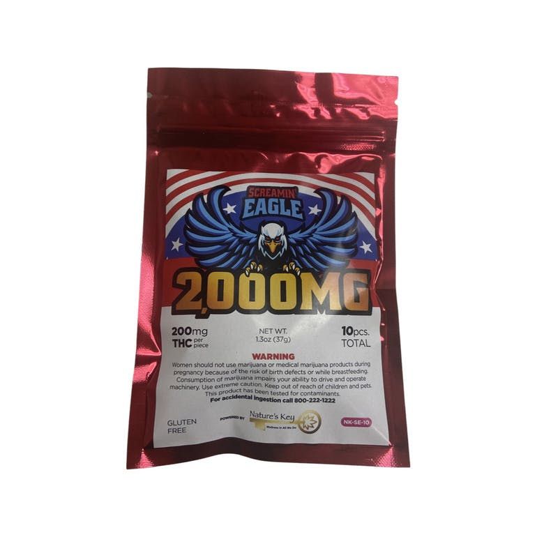 2,000mg THC Screamin Eagle 10 count Pack