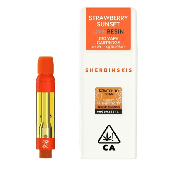 Sherbinskis - Strawberry Sunset Live Resin Vape 1g