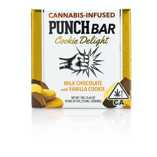 90mg Cookie Delight Milk Chocolate Caramel w/ Vanilla Cookie - PUNCH EDIBLES