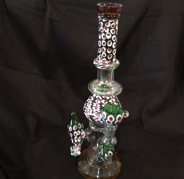 12" DOT COLORED PERC WATER BUBBLER
