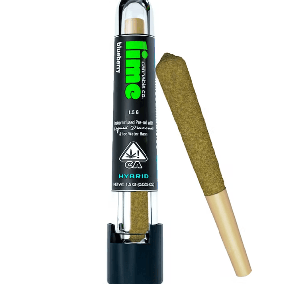 Diamond & Hash Infused (Single Pre Roll) | Blueberry