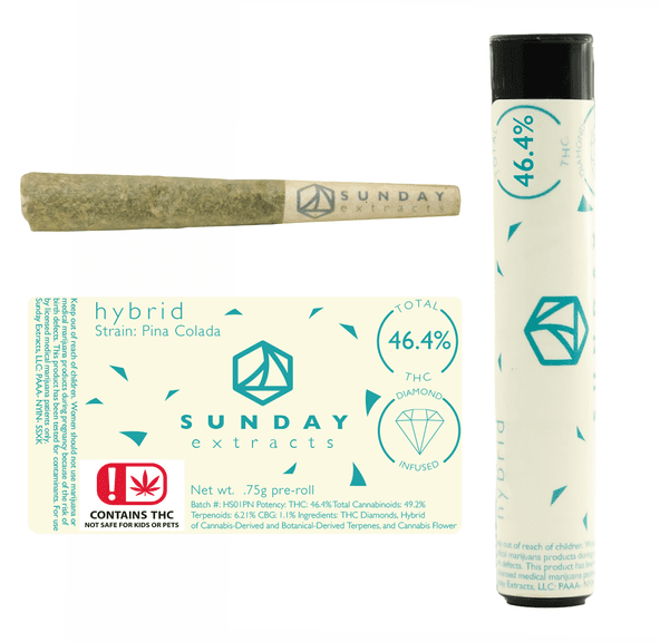 SUNDAY EXTRACTS CHERRY COLA INFUSED PREROLL .75G