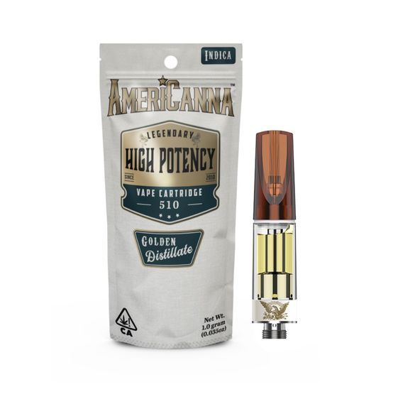 AmeriCanna - Blue Nrds High Potency Distillate Vape Cart 1g