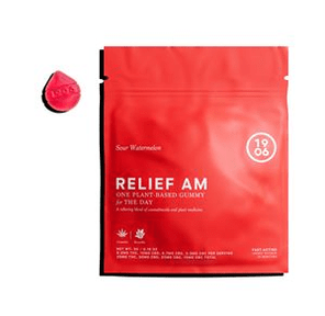 1906 Relief AM (Sour Watermelon) Gummies- 250mg | 300mg CBD | 200mg CBG | 100mg CBC