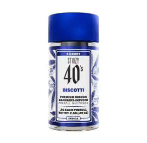 Stiiizy 40's Infused Pre-roll 5pk Biscotti 2.5g