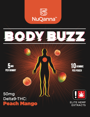 Body Buzz: Full Spectrum: 50mg : Peach Mango