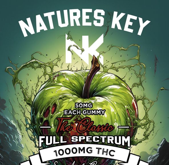 Nature's Key 1000mg Gummies (Sour Green Apple)