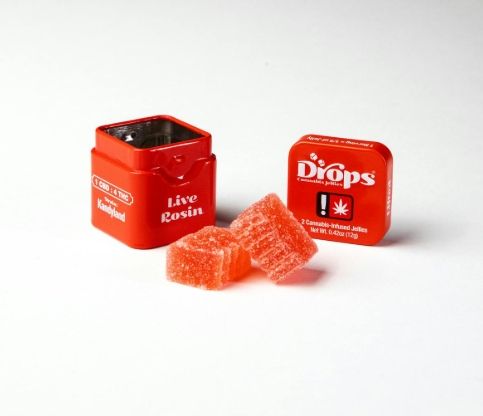 Drops - Strawberry Enhanced Rosin Gummies 1:1:2 THC:CBG:THCv