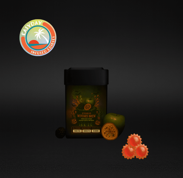 Easyday Edibles | Witches Brew Sour Chews | 10mg each | 20 pieces (200mg Total) | Hybrid