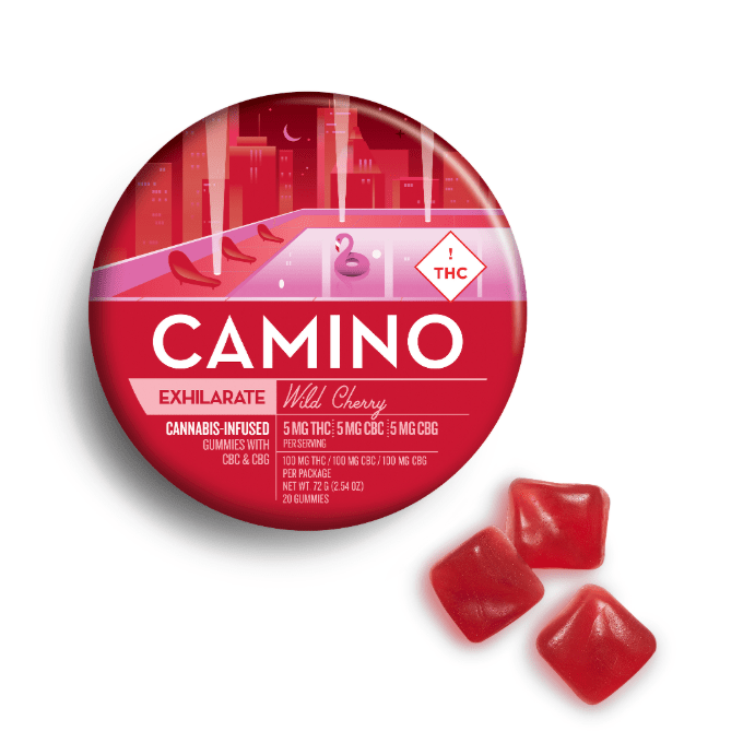 Camino Wild Cherry "Exhilarate" Gummies