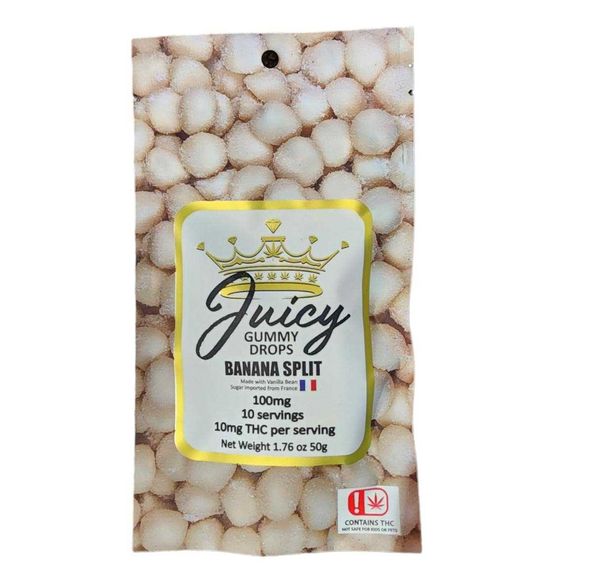 Juicy Banana Split 100mg -10 count Gummy Drops